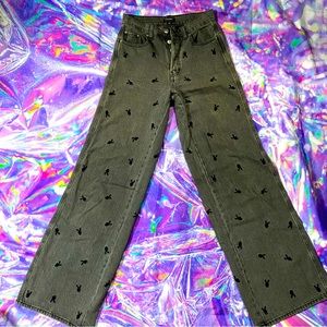 Playboy high waisted bootcut pants